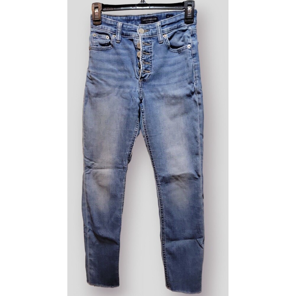 Lucky Brand Jeans Bridgette Skinny High Rise Stretch Blue Denim Women's 0/25